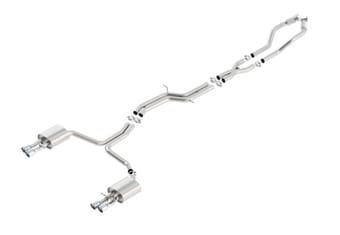 borla 13-17 audi s6 4.0l at dual split exit s-type catback exhaust 140704 - image