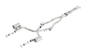 borla 16-17 dodge challenger r/t 5.7l mt/at atak catback exhaust (w/mds valves only) 140714 - image
