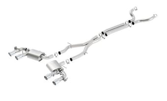 borla 2017+ chevy camaro zl1 6.2 atak catback exhaust w/ dual split rear exit 140727 - image