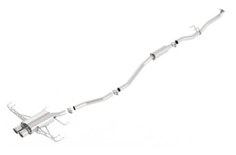 borla 16-17 honda civic sport 1.5l at/mt hatchback s-type catback exhaust 140739 - image