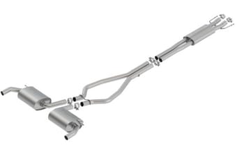 borla 2019 ford edge st 2.7l v6 at awd 4dr 2.25in s-type catback exh (for use w/factory fascia tips) 140766 - image