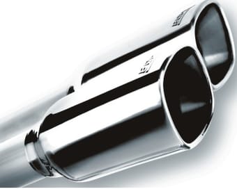 borla 19 chevrolet silverado/gmc sierra 1500 6.2l ss (s-type) catback exhaust - square chrome tips 140783 - image