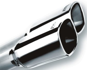 borla 19 chevrolet silverado/gmc sierra 1500 6.2l ss atak catback exhaust - square chrome tips 140784 - image