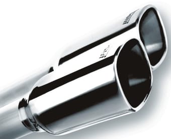 borla 2019 chevrolet silverado 1500 6.2 w/ 147in wb 2.75in s-type catback exhaust - quad square tips 140785 - image