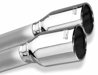 borla 2019 ford ranger xl/xlt/lariat 2.3l 2/4wd wb s-type catback exhaust w/ dual chrome tips 140789 - image