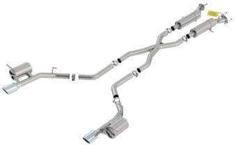 borla 18-20 dodge durango srt 6.2l v8 2.75in s-type ss catback exhaust 140791 - image