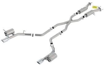 borla 18-20 dodge durango srt 6.2l v8 2.75in atak ss catback exhaust 140792 - image