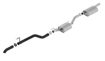 borla 2020 jeep gladiator jt 3.6l v6 awd 2.75in touring climber black turndown tip & over-axle 140808cb - image