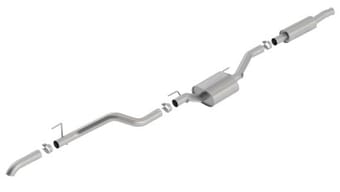 borla 2020 jeep gladiator jt 3.6l v6 awd 2.75in s-type climber catback w/ turndown tip 140809 - image