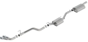 borla 2020 jeep gladiator jt 3.6l v6 awd touring dual side catback w/ chrome tips 140811 - image