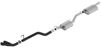borla 2020 jeep gladiator jt 3.6l v6 awd touring catback w/ dual black tips 140811cb - image