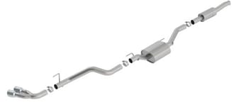 borla 2020 jeep gladiator jt 3.6l v6 awd atak dual side catback w/ chrome tips 140813 - image