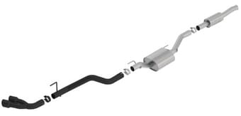 borla 2020 jeep gladiator jt 3.6l v6 awd atak dual side catback w/ black tips 140813cb - image