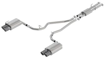 borla 2020 ford explorer st 3.0l v6 2.25in atak exhaust - carbon fiber tips 140821cf - image