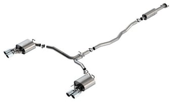borla 18-20 toyota camry xse cat back s-type exhaust 3.5in tip dual split rear exit 140823 - image