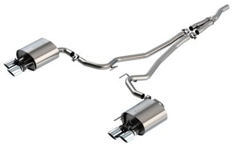 borla 19-20 ford mustang ecoboost 2.3l 2.25in s-type exhaust w/ valves 140827 - image