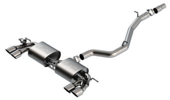borla 18-19 vw golf r mk7.5 2.0l s-type catback exhaust 140830sb - image