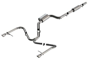 borla 19-21 vw gli 2.0l s-type 3.5in x 5.5in tip cat-back exhaust 140850sb - image