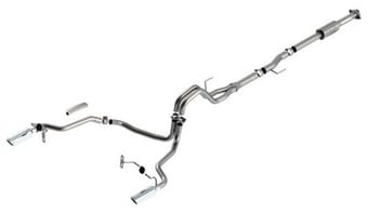 borla f-150 2021 2.7l/3.5l 2/4wd 4dr cc sb ec stb lari/king r/plinum/ltd 3/2.25 cat-back ak chr tips 140864 - image
