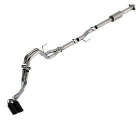 borla f-150 2021 2.7l/3.5l 4dr cc sb ec stb lari/king r/plinum/ltd 3/2.25 dse cb ak blk chr tips 140872bc - image