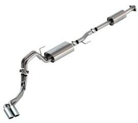 borla f-150 2021 5.0l 4dr cc sb ec stb lariat/kr/platinum/ltd 3/2.25 dse cat-back touring chr tips 140873 - image