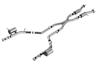 borla 2021+ dodge durango srt hellcat 6.2l v8 awd s-type cat-back exhaust system - factory tips 140887 - image