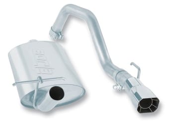 borla 88-90 jeep wrangler 4.2l 4wd cat-back 2.25x2in single square intrcld rr 2.75x2.5in sqr x6.5in 14352 - image