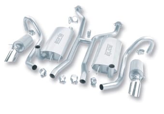 borla 94-95 chevy impala ss / 94-96 caprice classic ss h-pipe catback exhaust system 14504 - image