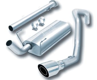 borla 96-02 toyota 4runner 2.7l 4cyl/3.4l 6cyl 2wd/4wd dual right rear exit catback exhaust system 14659 - image