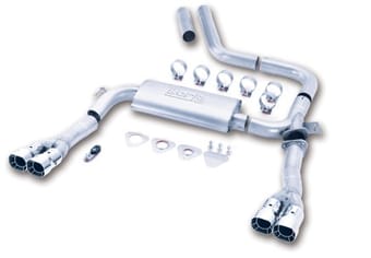 borla 98-01 camaro/trans am 5.7l v8 at/mt catback exhaust quad tips 14780 - image
