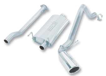 borla 00-04 toyota tacoma pre-runner 3.4l v6 4wd 2dr ec/sb ss catback truck side exit exhaust 14945 - image