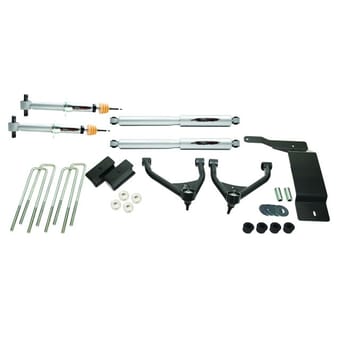 belltech 16-18 chevrolet silverado / gmc sierra 1500 4wd 4in suspension lift kit w/ shocks 150200tp - image