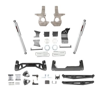belltech 16-18 chevrolet silverado / gmc sierra 1500 4wd 7-9in suspension lift kit w/ shocks 150203bk - image