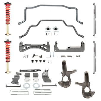 belltech 16-18 silverado / sierra 1500 4wd ext & crew cab 7in. lift kit 150203hk - image