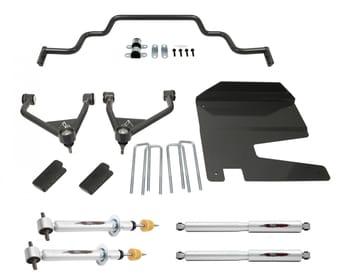 belltech 19-21 silverado / sierra 4wd 4in lift kit with front sway bar 150212tps - image