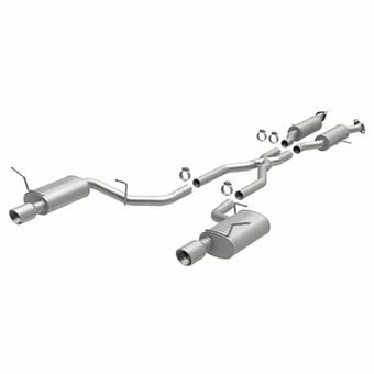 magnaflow 11-21 dodge durango v8 5.7l dual split rear exit stainless cat back performance exhaust 15068 - image