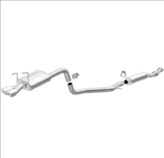magnaflow 12-19 fiat 500 l4 1.4l single straight d/s rear exit ss catback perf exhaust 15088 - image