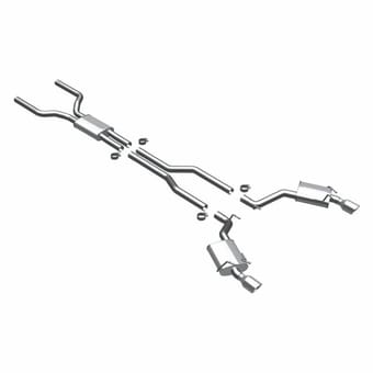 magnaflow 10-13 camaro 6.2l v8 2.5 inch street series stainless cat back performance exhaust 15089 - image
