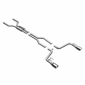 magnaflow 10-13 camaro 6.2l v8 2.5 inch competition series stainless catback performance exhaust 15090 - image