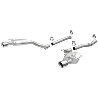magnaflow 10-13 camaro 6.2l v8 2.5 inch street series axle back stainless cat back exhaus 15092 - image