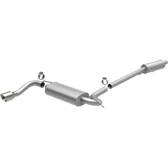 magnaflow 10-13 gmc terrain l4 2.4l single straight d/s rear exit stainless cat back perf exhaust 15110 - image