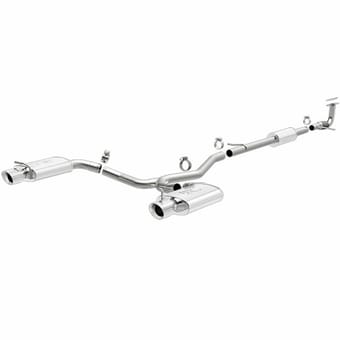 magnaflow 11-15 ford explorer v6 3.5l ss catback exhaust dual split rear exit w/ 3.5in ss tips 15467 - image