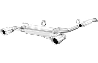 magnaflow 2013-2018 scion fr-s / 13 subaru brz / toyota 86 dual split rear exit stainless cat back performance exhaust 15157 - image