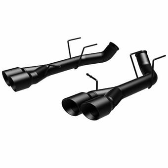 magnaflow 13-14 ford mustang shelby gt500 v8 5.8l quad split rear exit stainless cat back perf exhaust 15177 - image