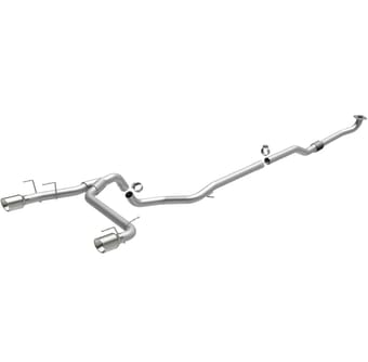 magnaflow catback 12-14 fiat 500 l4 1.4l w/turbo no muffler dual split rear exit perf exht sys 15211 - image