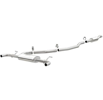magnaflow 13-15 lincoln mkz l4 2.0l turbo stainless cat back performance exhaust dual split rear 15230 - image