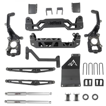 belltech 2021+ ford f150 4wd trail performance 6in. base lift kit w/ shocks 152510bk - image