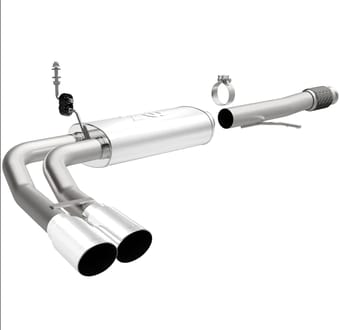 magnaflow 14-19 chev silverado v8 5.3l cc/ec dual same side before p/s tire exit ss cat back perf exh 15270 - image