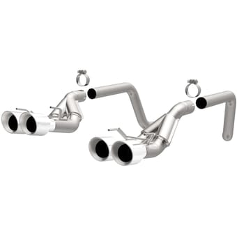 magnaflow 09-13 chev corvette v8 6.2l comp series quad center rear exit ss cat-back perf exhaust 15283 - image