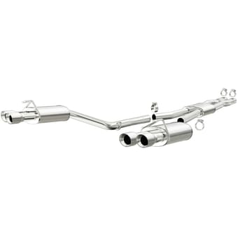 magnaflow 2014 chevrolet ss v8 6.2l cat-back ss dual split rear exit quad tips perf exhaust 15290 - image